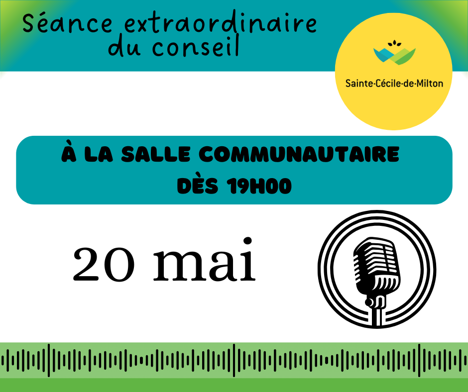 Séance extraordinaire du conseil