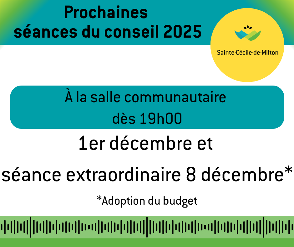 Prochaine séance publique