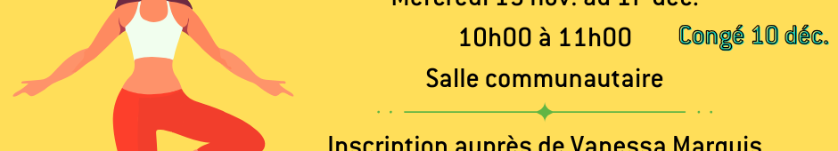Inscription au cours de la fin d’automne