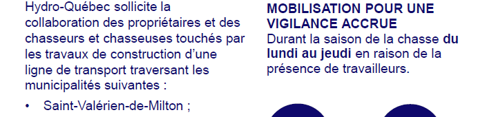 Période de chasse – vigilance